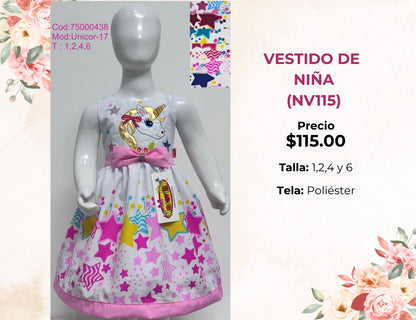 VESTIDOS DE NIÑA (NV115)