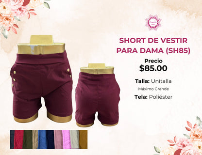 SHORTS DE VESTIR PARA DAMA (SH85)