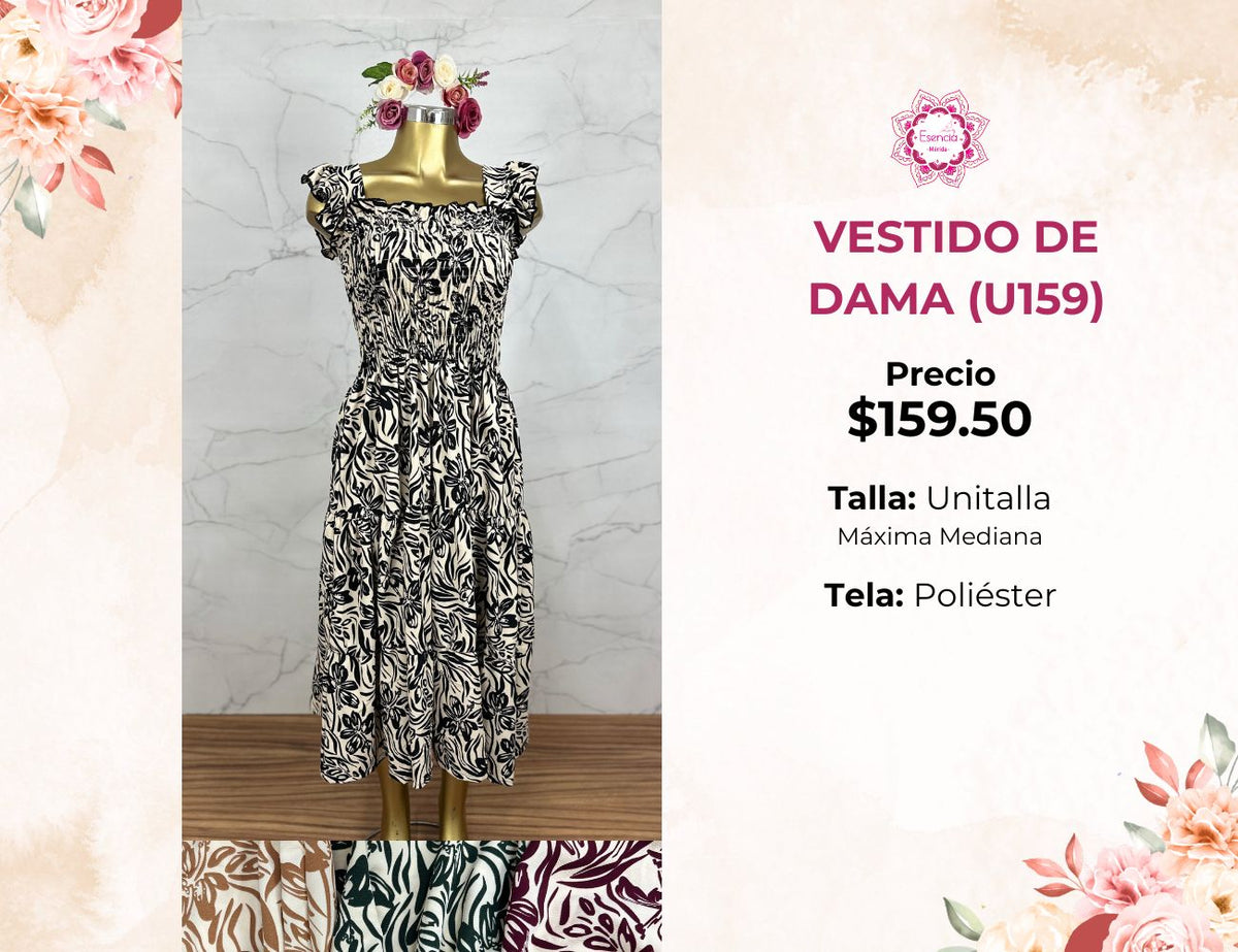 VESTIDO DE DAMA LARGO (U159)