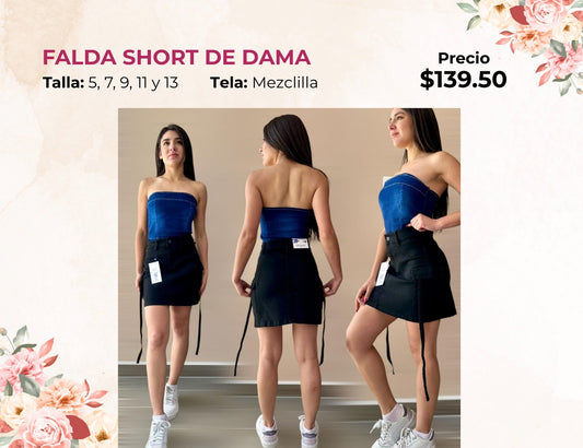 FALDA SHORT DE DAMA (FA139)