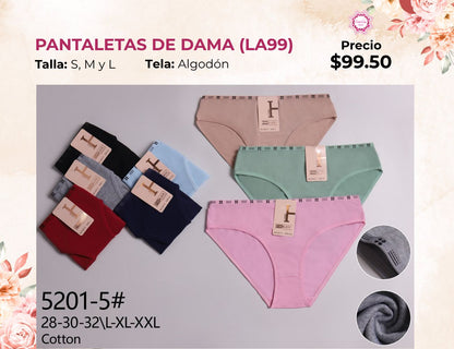 PANTALETAS PARA DAMA (LA99)