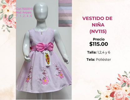 VESTIDOS DE NIÑA (NV115)