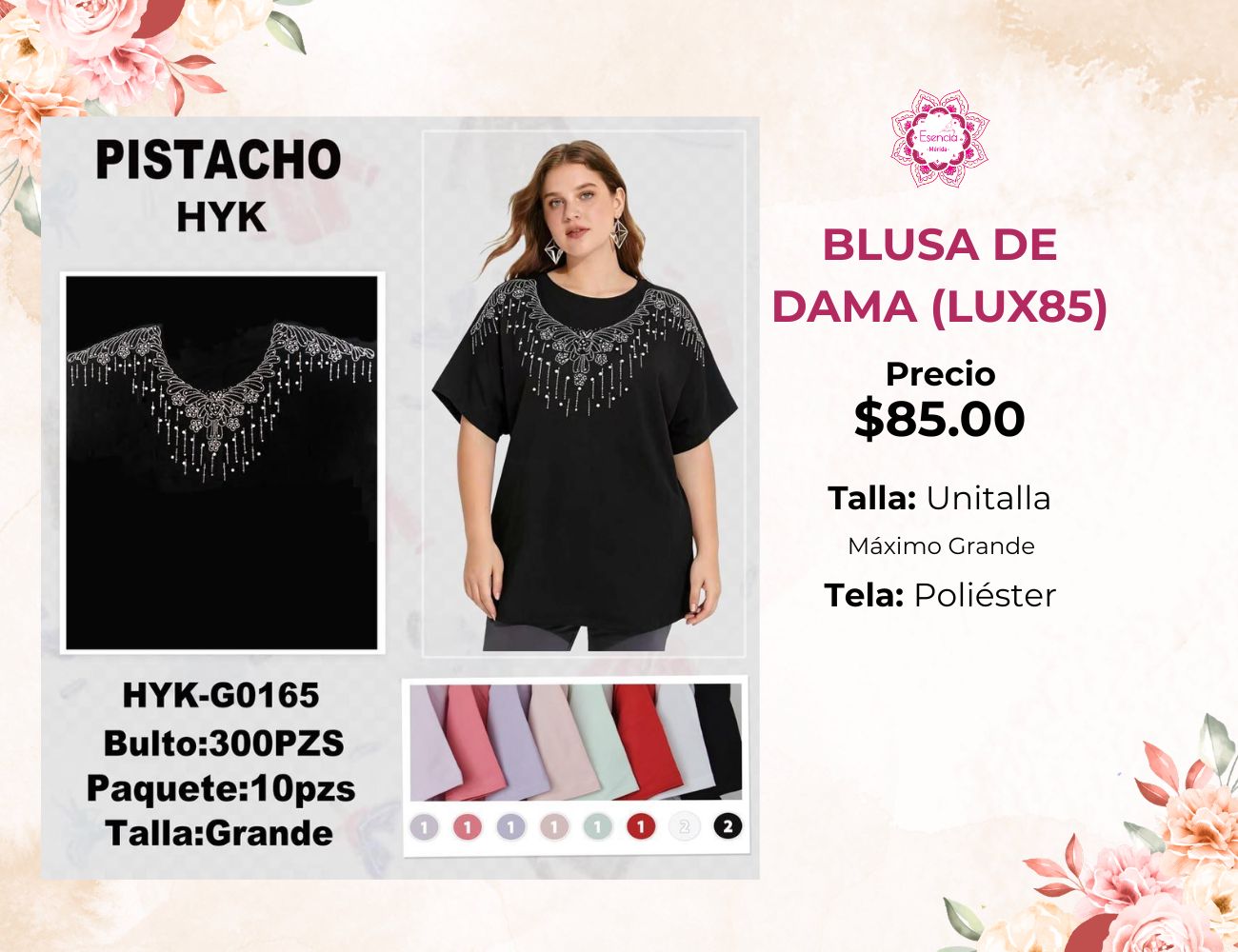 BLUSA DE DAMA (LUX85)