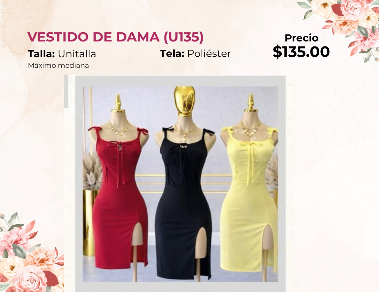 VESTIDO DE DAMA (U135)
