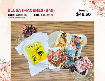 BLUSA BLANCA IMAGENES (B49)