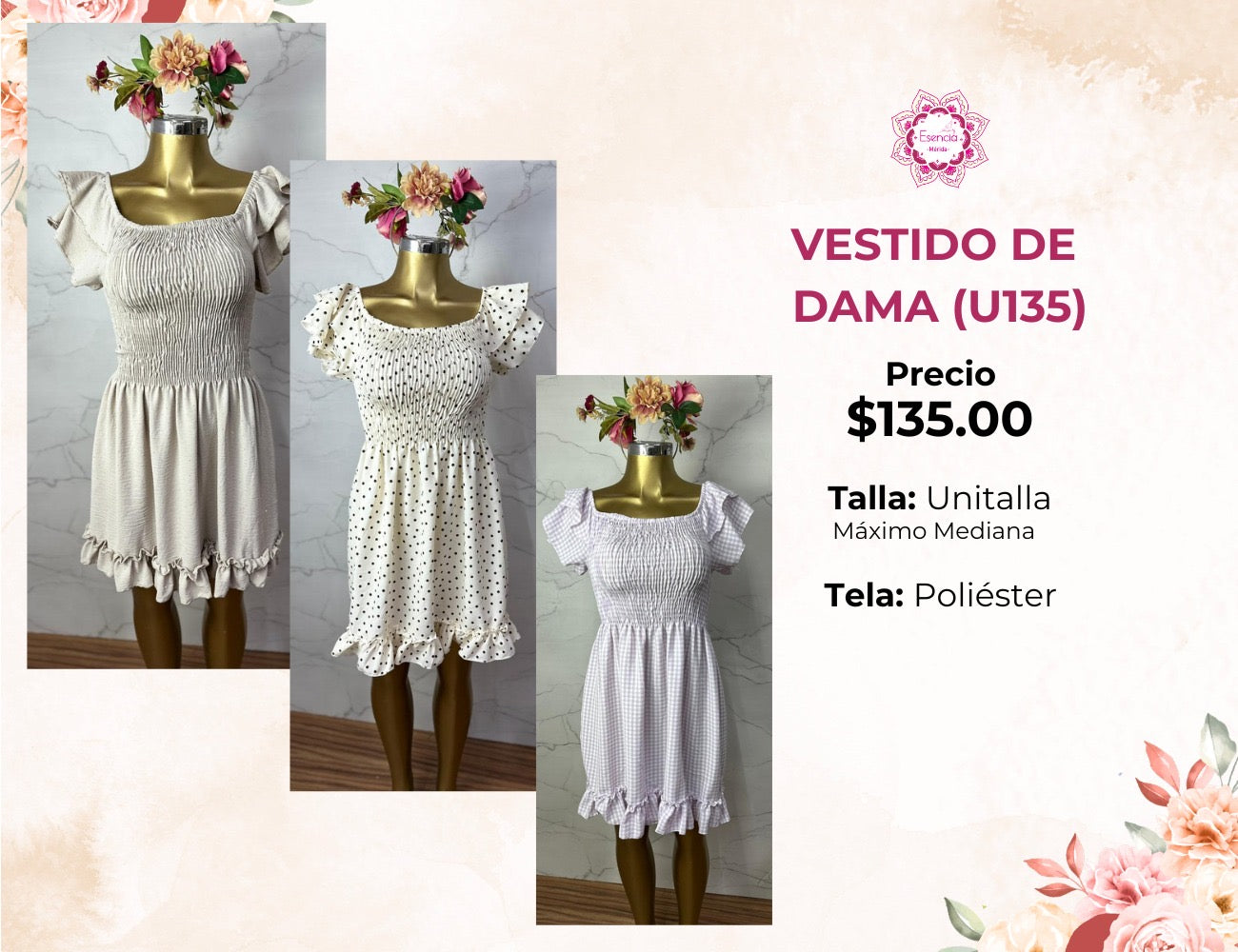 VESTIDO DE DAMA (U135)