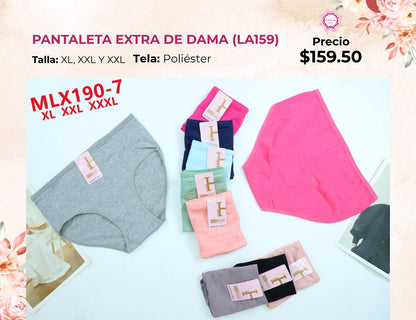 PANTALETAS EXTRA DE DAMA (LA159)