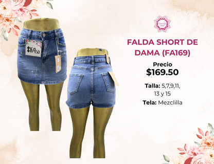 FALDA SHORT DE DAMA (FA169)