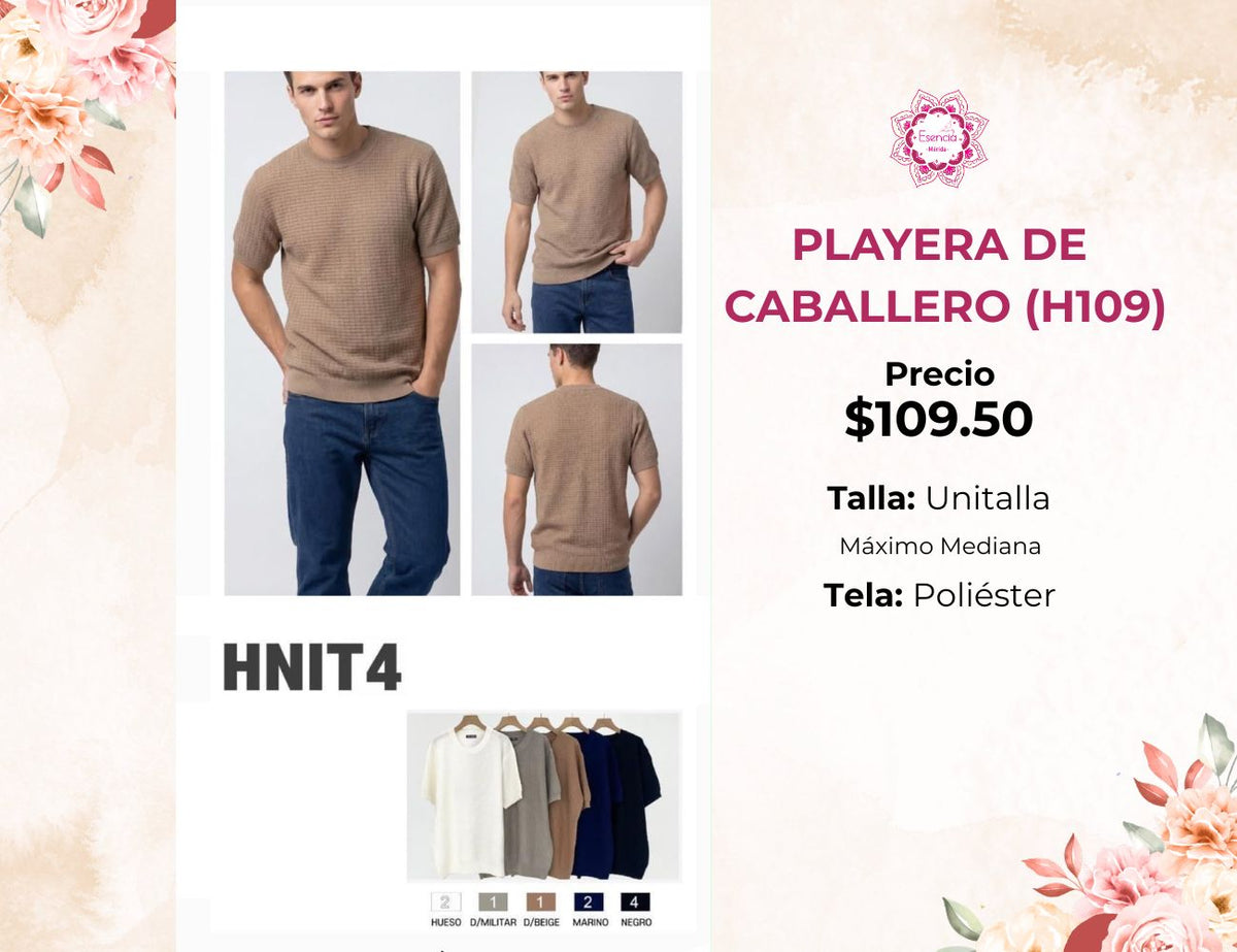 PLAYERAS DE CABALLERO (H109)