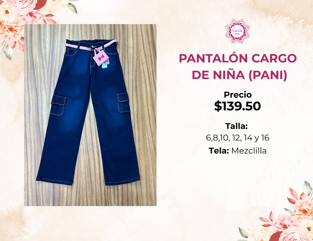PANTALON DE NIÑA DE MEZCLILLA (PANI)