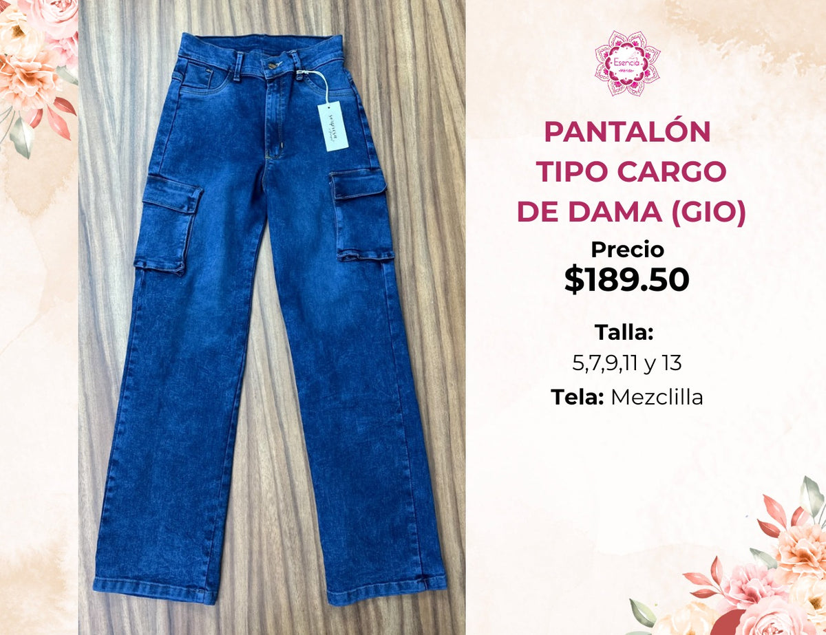 PANTALON CARGO DE DAMA (GIO189)