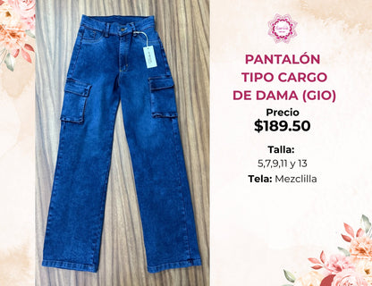 PANTALON CARGO DE DAMA (GIO189)