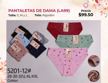 PANTALETAS PARA DAMA (LA99)