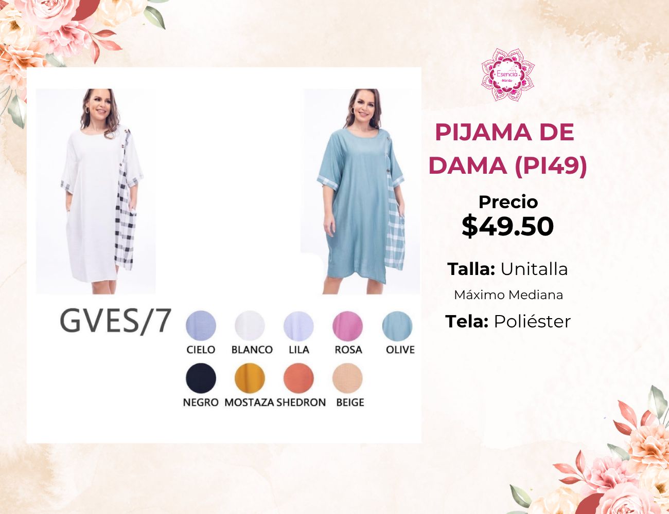 PIJAMA DE DAMA (PI49)