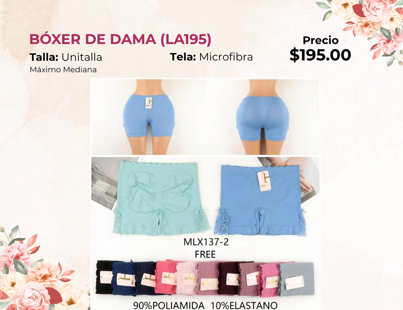 BÓXER DE DAMA (LA195)