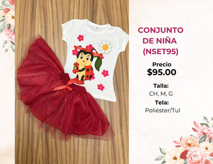 CONJUNTO DE NIÑA CON TUTÚ (NSET95)