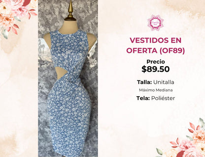 VESTIDO FLORAL DE DAMA (U109)