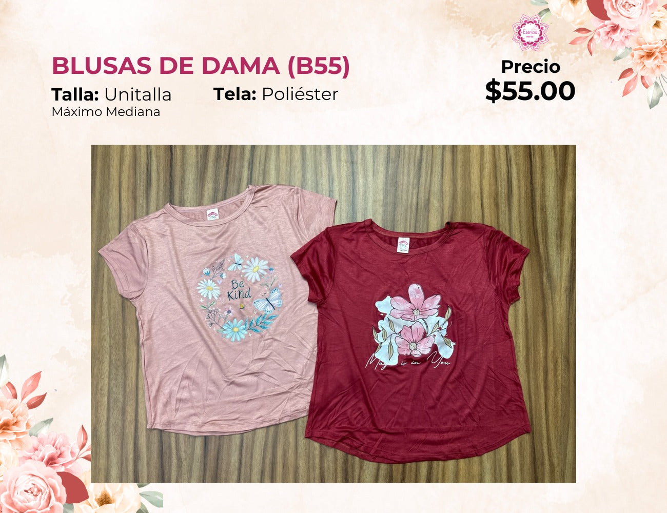 BLUSA MANGA CORTA (B55)