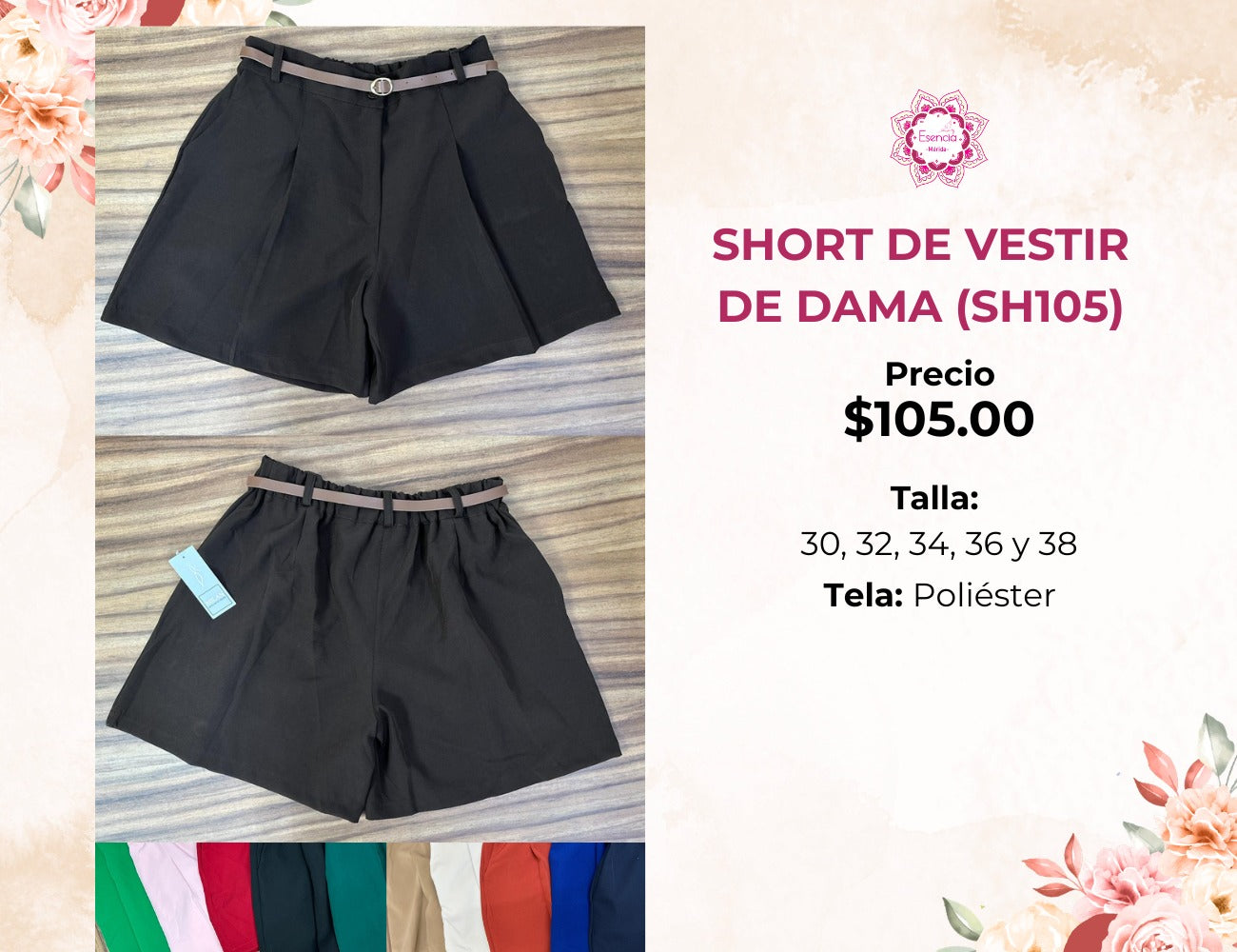 SHORT DE VESTIR PARA DAMA (SH105)
