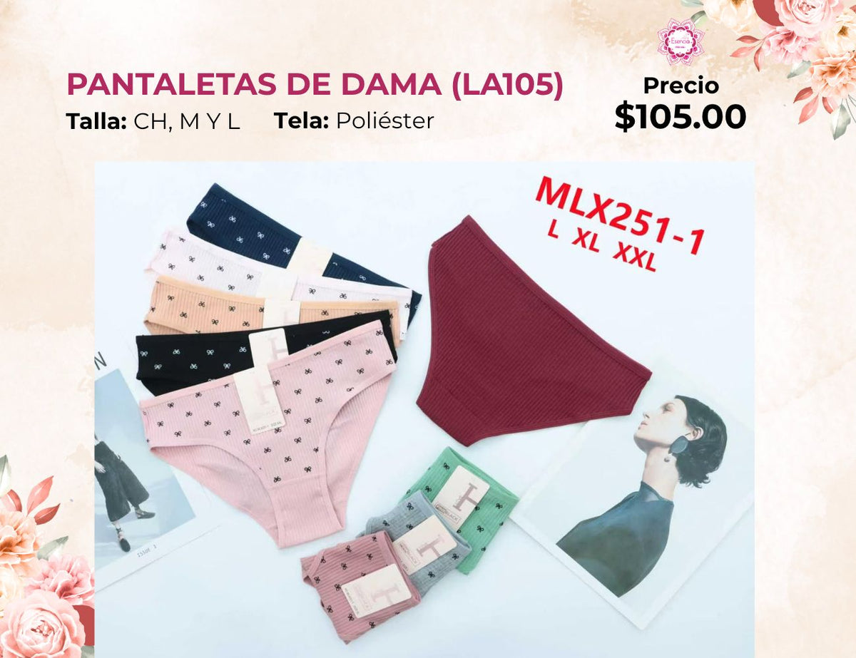 PANTALETAS PARA DAMA (LA105)