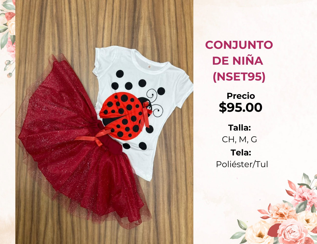CONJUNTO DE NIÑA CON TUTÚ (NSET95)