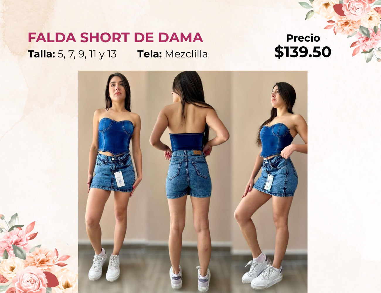 FALDA SHORT DE DAMA (FA139)