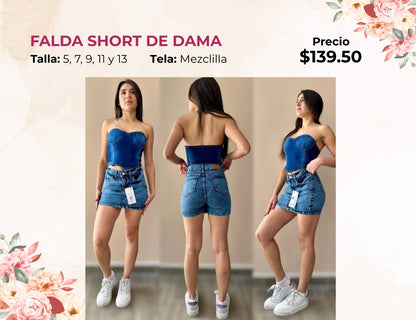 FALDA SHORT DE DAMA (FA139)