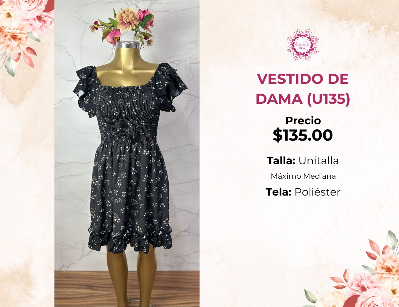 VESTIDO DE DAMA (U135)