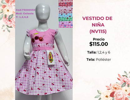 VESTIDOS DE NIÑA (NV115)