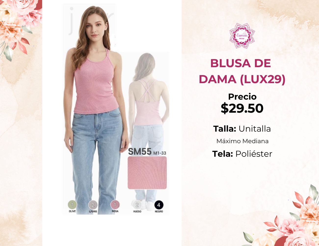 BLUSA DE DAMA (LUX29)