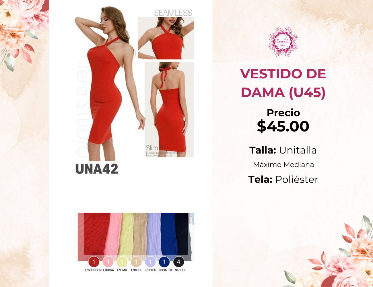 VESTIDO DE DAMA (U45)