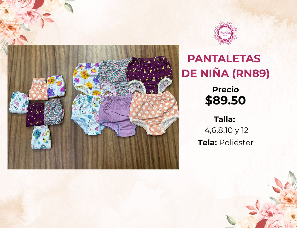 PANTALETA DE NIÑA (RN89)