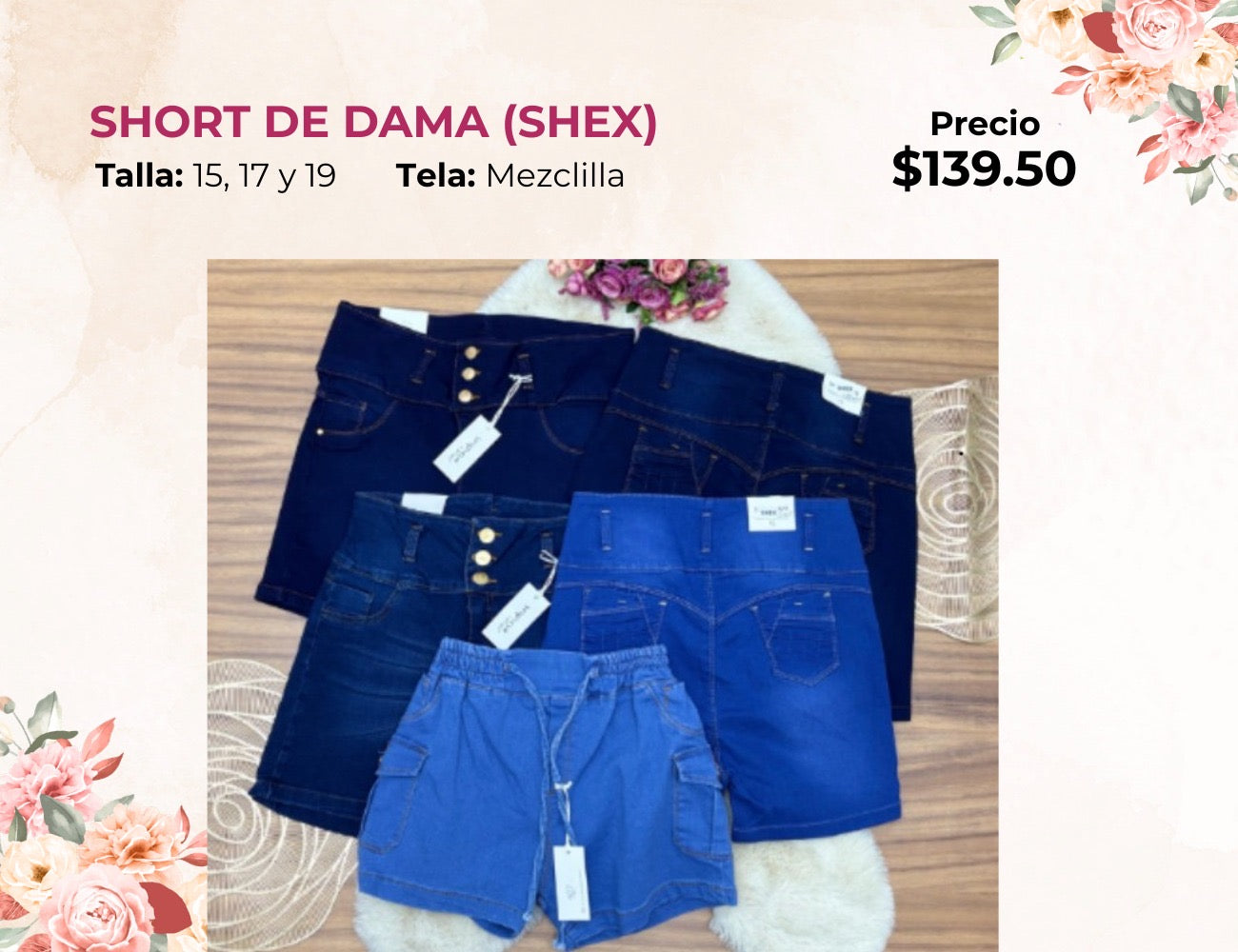 SHORT DE MEZCLILLA EXTRA (SHEX)