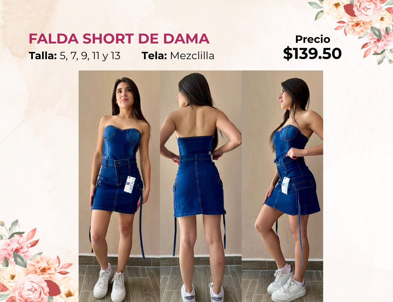 FALDA SHORT DE DAMA (FA139)