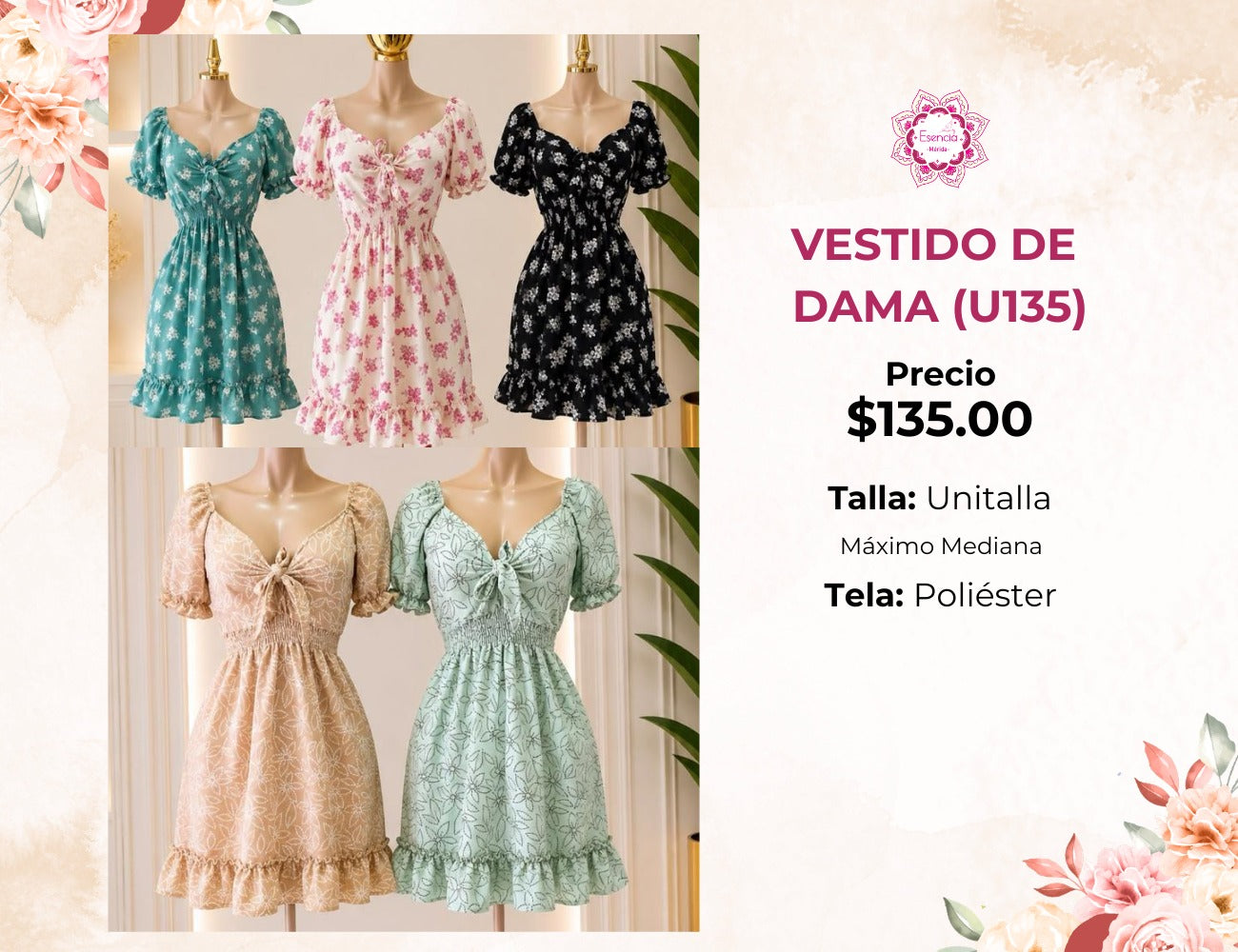 VESTIDO DE DAMA (U135)