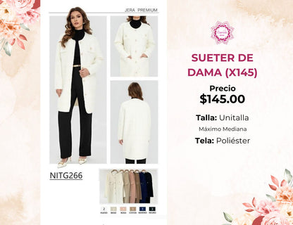 SUÉTER DE DAMA (X145)