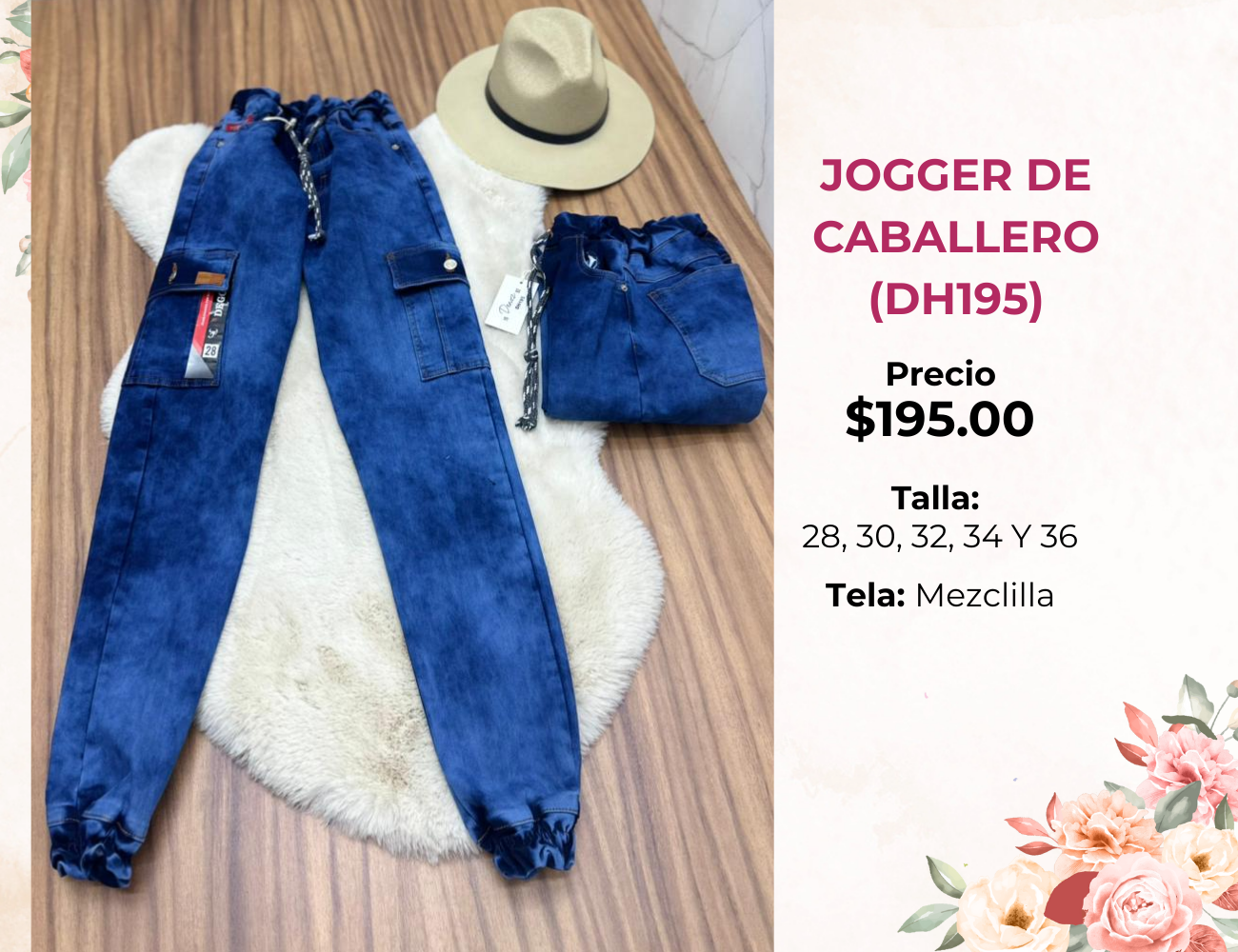 PANTALON JOGGER DE CABALLERO  (DH195)