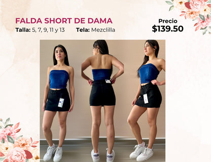 FALDA SHORT DE DAMA (FA139)