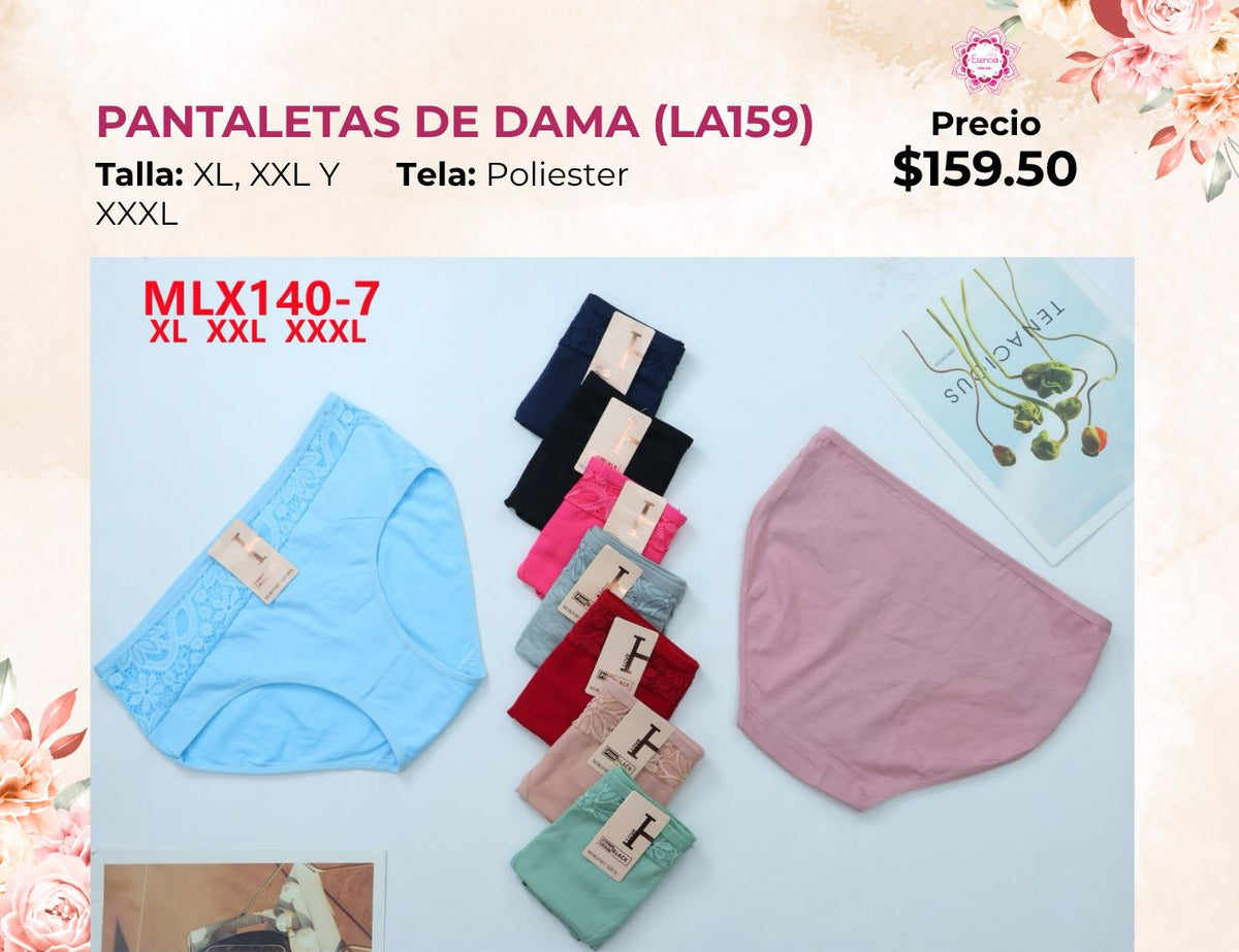 PANTALETAS EXTRA DE DAMA (LA159)