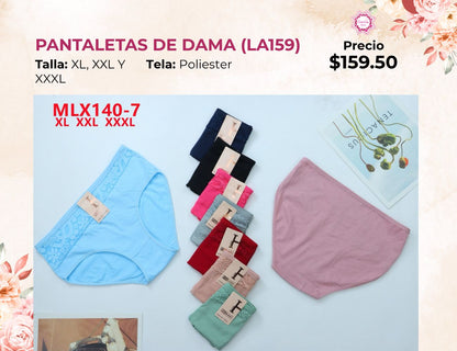 PANTALETAS EXTRA DE DAMA (LA159)