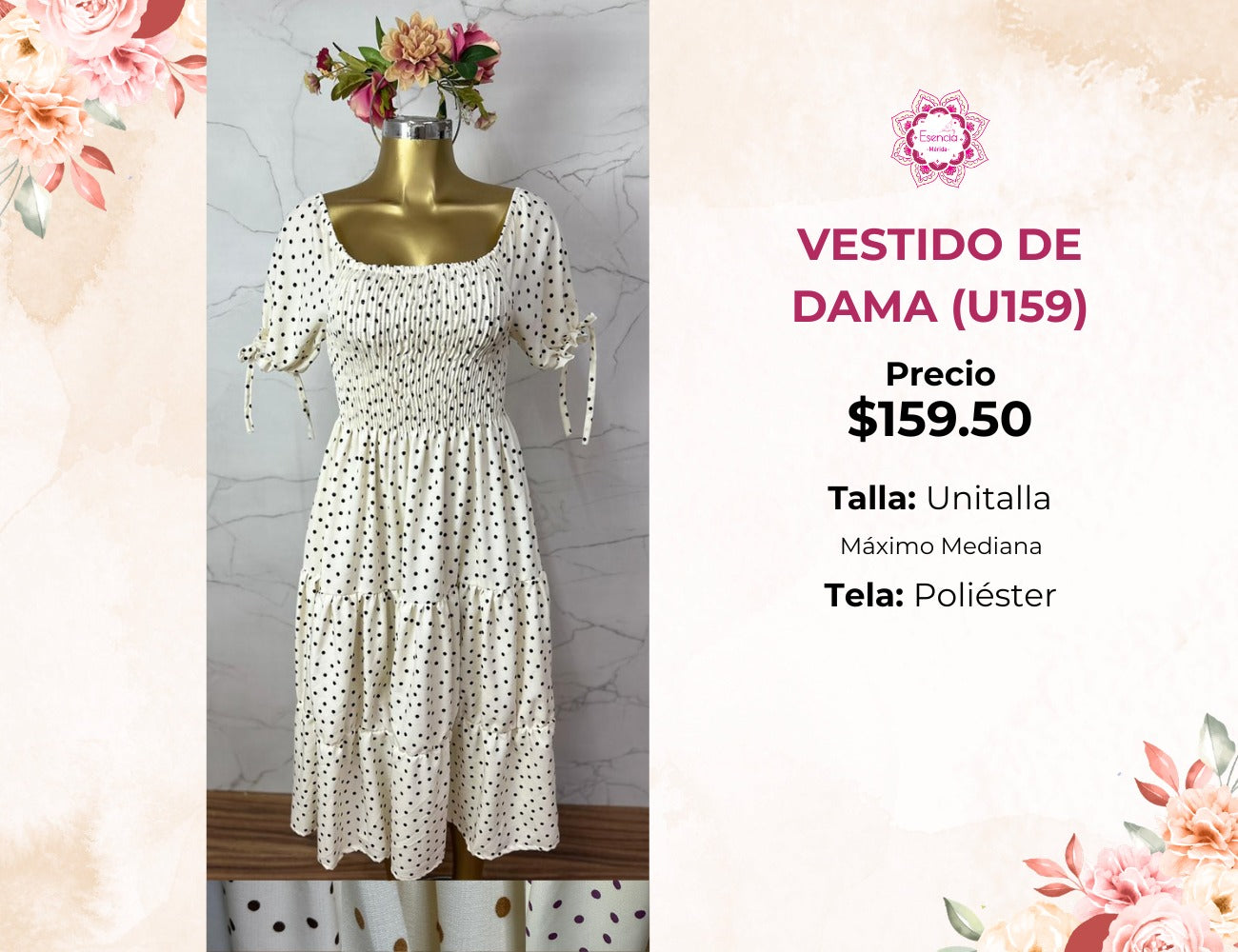 VESTIDO DE DAMA LARGO (U159)