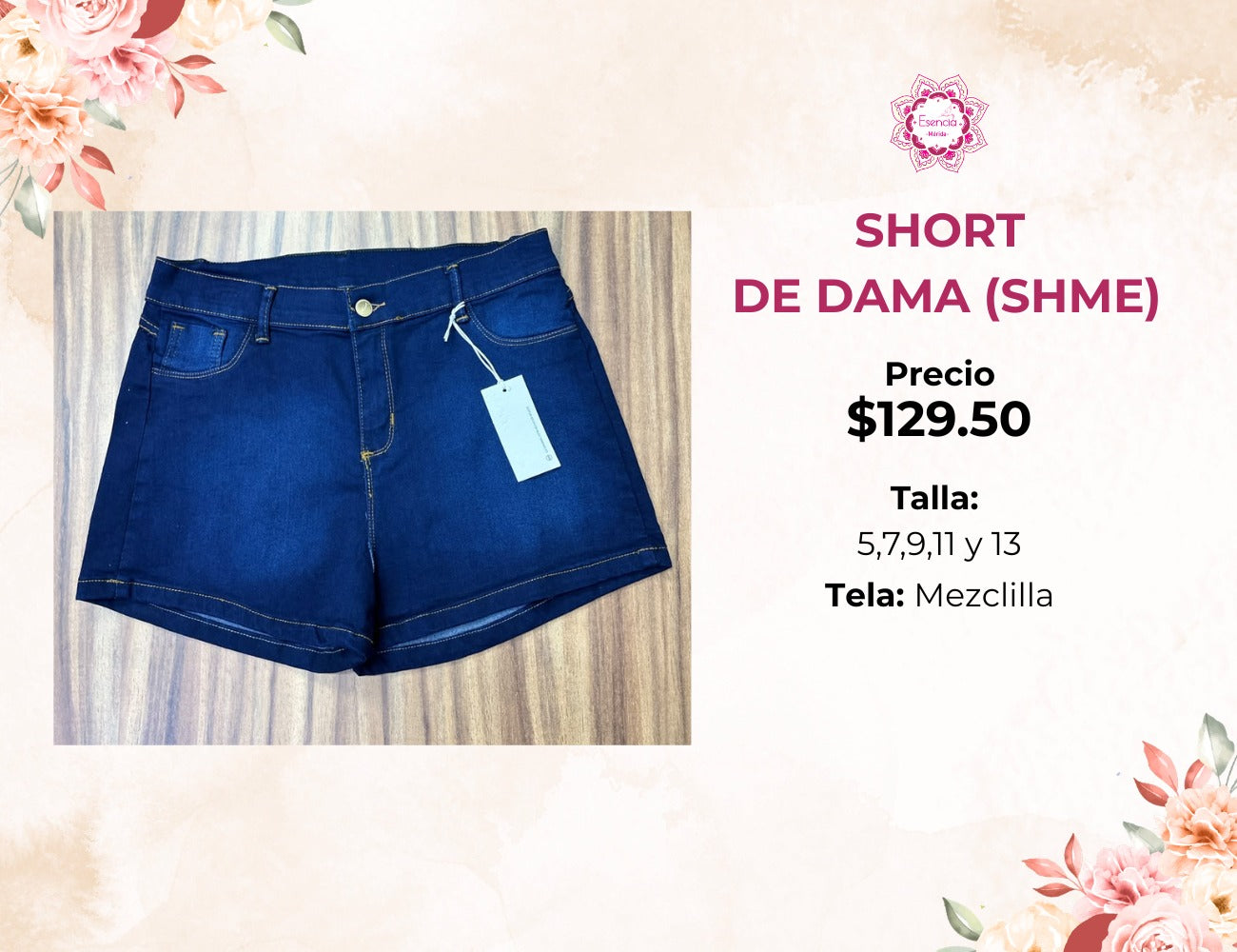 SHORT DE MEZCLILLA (SHME)