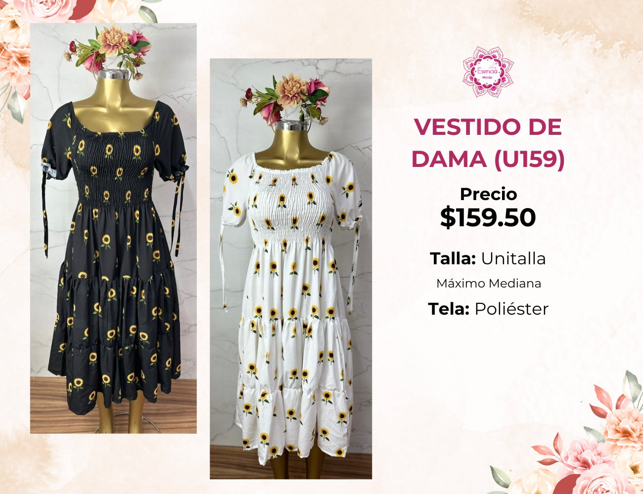 VESTIDO DE DAMA LARGO (U159)