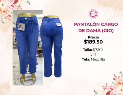 PANTALON CARGO DE DAMA (GIO189)