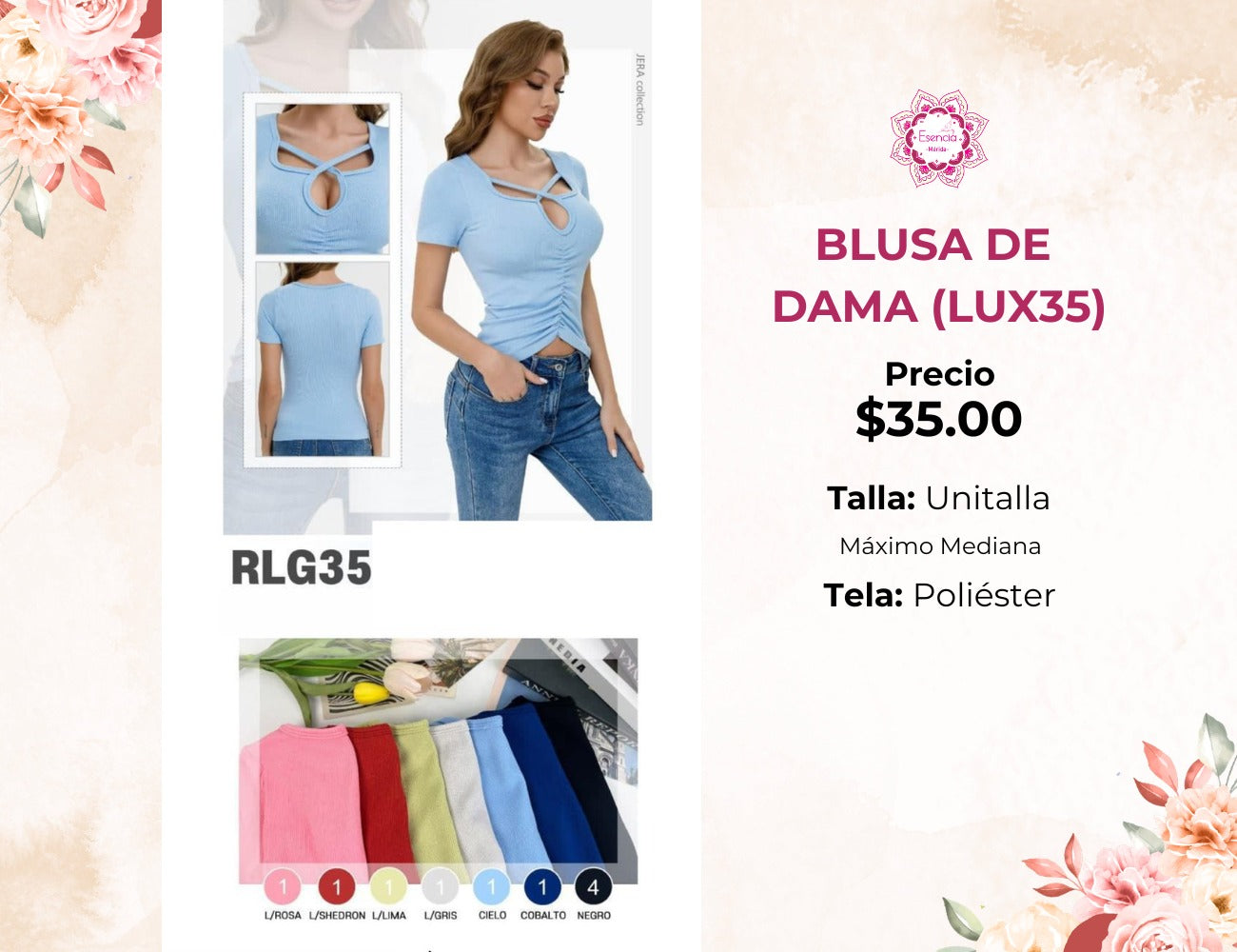 BLUSA DE DAMA (LUX35)