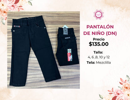 PANTALON DE NIÑO DE MEZCLILLA (DN)