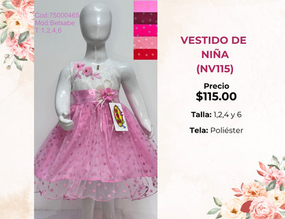 VESTIDOS DE NIÑA (NV115)