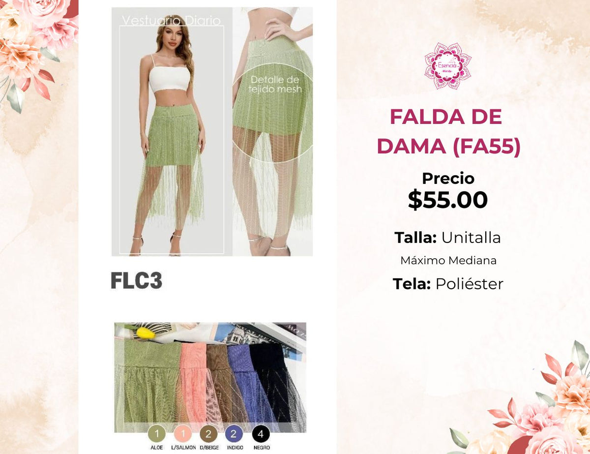 FALDA DE VESTIR PARA DAMA (FA55)