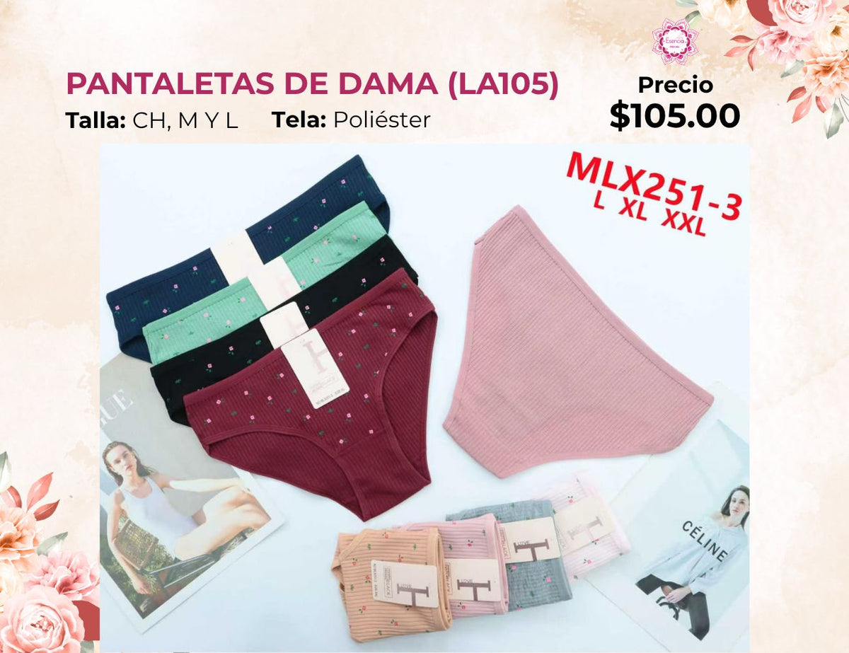 PANTALETAS PARA DAMA (LA105)