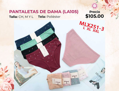 PANTALETAS PARA DAMA (LA105)